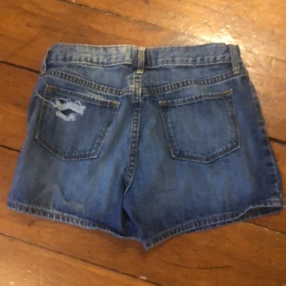 Distressed Denim Jean Shorts Girls Youth Size 14 - Picture 4 of 6